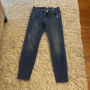 H&M skinny distressed jeans